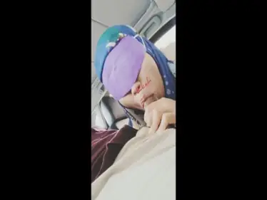 Jilbab Biru BJ Di Mobil poster